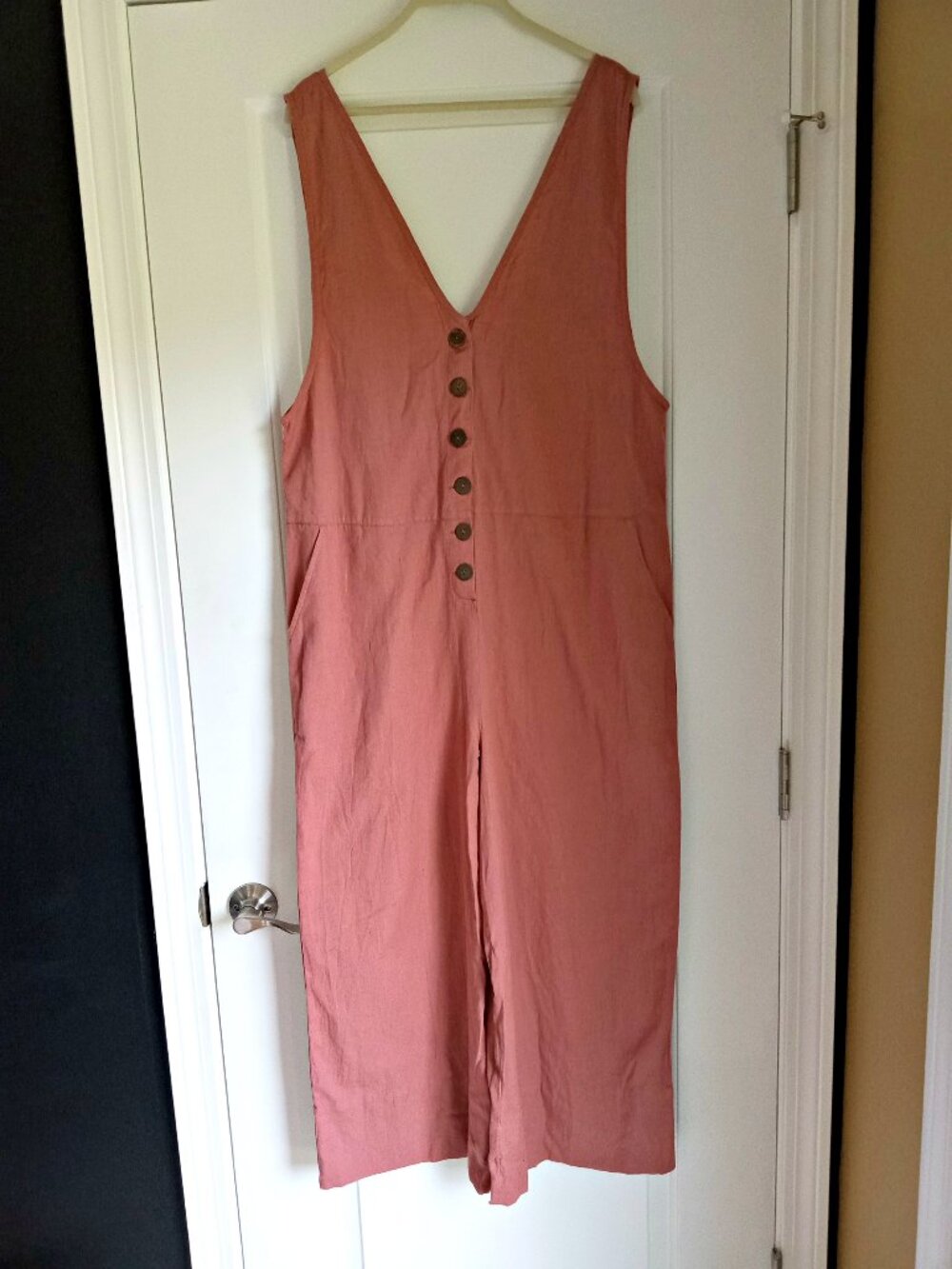 NEW! WORLD MARKET OVERSIZED LINEN BLEND ROMPER